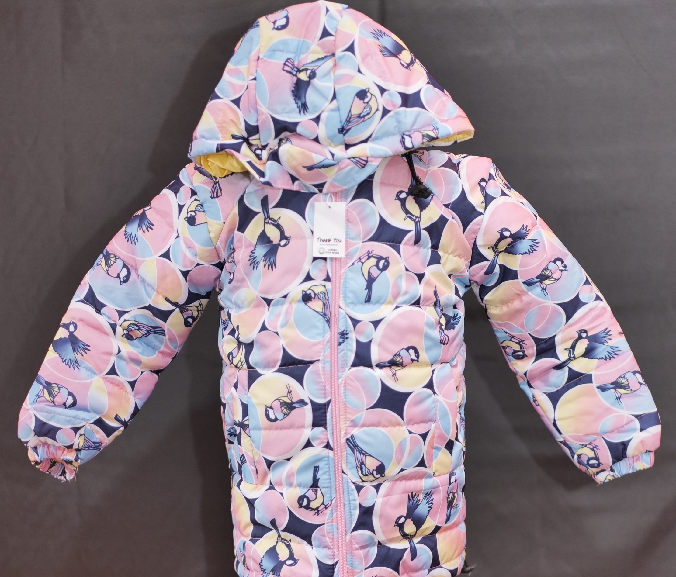 Jaket anak motif burung